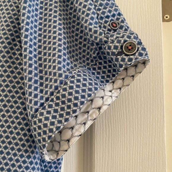 Like New Ted Baker Button Down Cotton Oxford - Picture 5 of 7